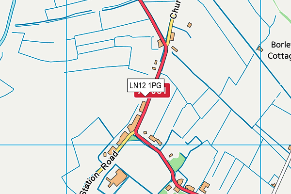 LN12 1PG map - OS VectorMap District (Ordnance Survey)