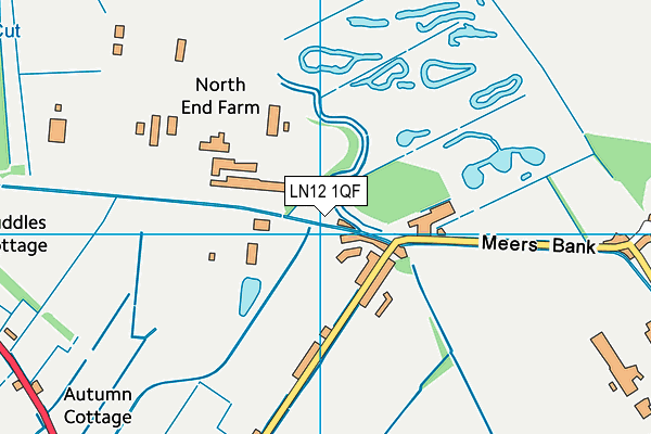 LN12 1QF map - OS VectorMap District (Ordnance Survey)