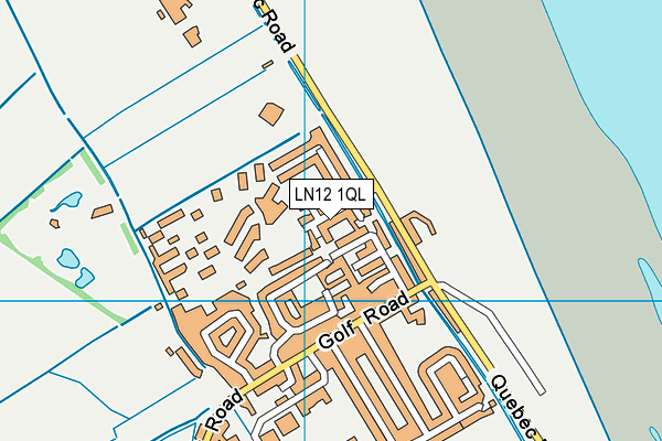 LN12 1QL map - OS VectorMap District (Ordnance Survey)