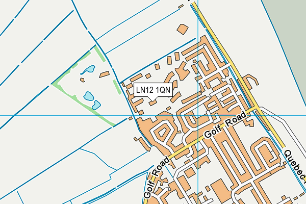 LN12 1QN map - OS VectorMap District (Ordnance Survey)