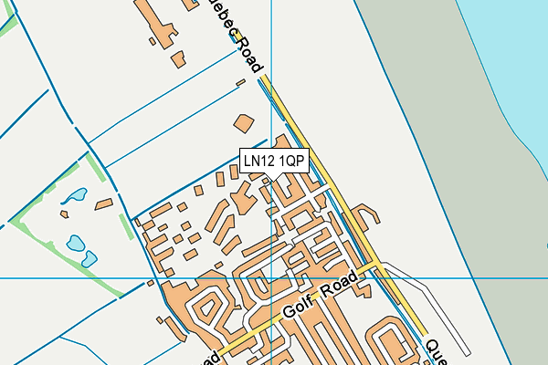 LN12 1QP map - OS VectorMap District (Ordnance Survey)