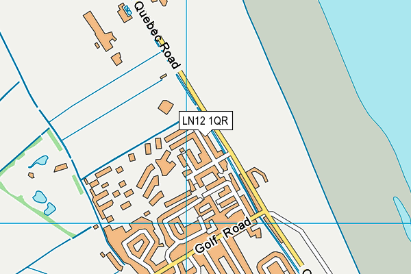 LN12 1QR map - OS VectorMap District (Ordnance Survey)