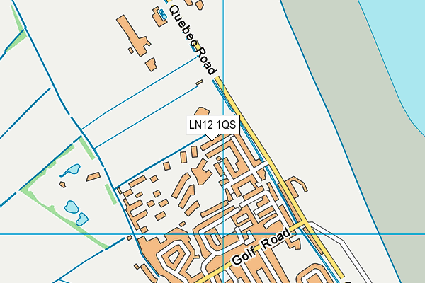 LN12 1QS map - OS VectorMap District (Ordnance Survey)