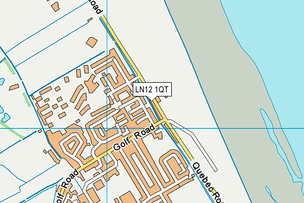 LN12 1QT map - OS VectorMap District (Ordnance Survey)