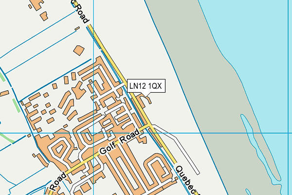 LN12 1QX map - OS VectorMap District (Ordnance Survey)