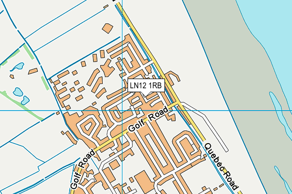 LN12 1RB map - OS VectorMap District (Ordnance Survey)