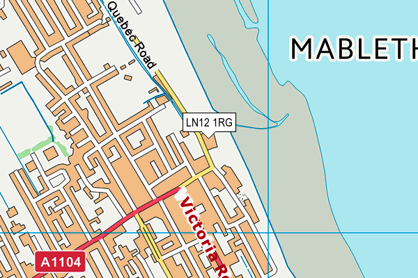 LN12 1RG map - OS VectorMap District (Ordnance Survey)