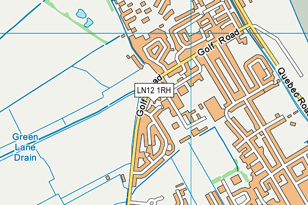 LN12 1RH map - OS VectorMap District (Ordnance Survey)