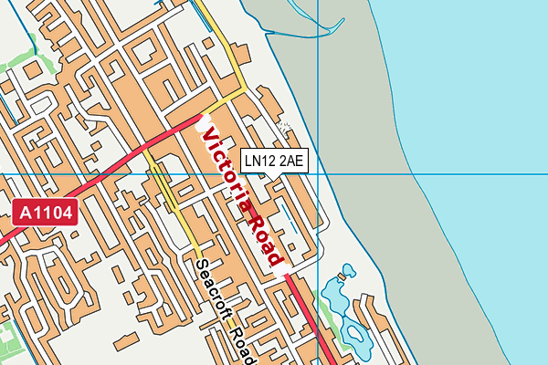 LN12 2AE map - OS VectorMap District (Ordnance Survey)