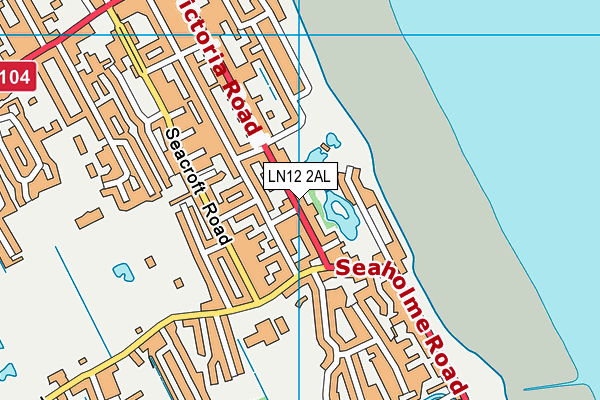 LN12 2AL map - OS VectorMap District (Ordnance Survey)