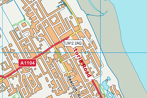 LN12 2AQ map - OS VectorMap District (Ordnance Survey)