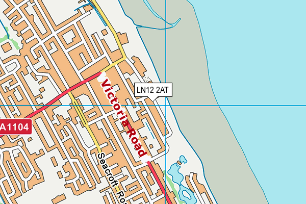 LN12 2AT map - OS VectorMap District (Ordnance Survey)
