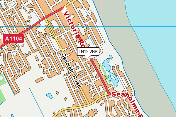 LN12 2BB map - OS VectorMap District (Ordnance Survey)