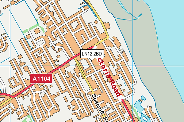 LN12 2BD map - OS VectorMap District (Ordnance Survey)