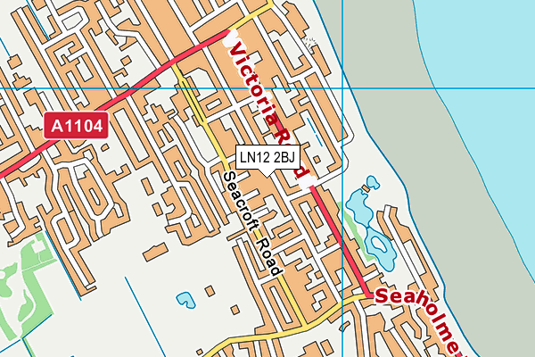 LN12 2BJ map - OS VectorMap District (Ordnance Survey)