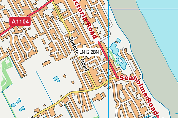 LN12 2BN map - OS VectorMap District (Ordnance Survey)