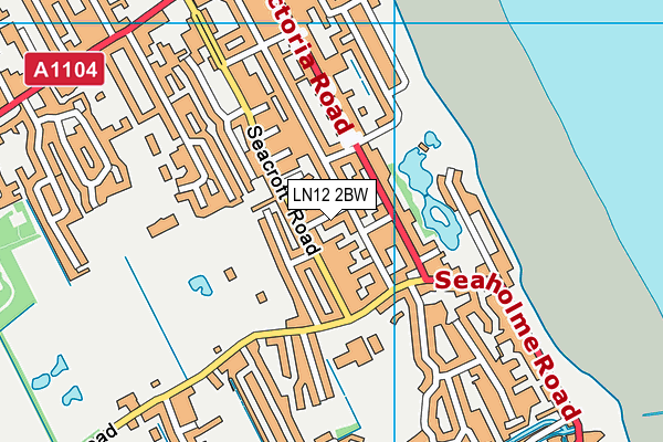 LN12 2BW map - OS VectorMap District (Ordnance Survey)