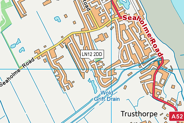 LN12 2DD map - OS VectorMap District (Ordnance Survey)