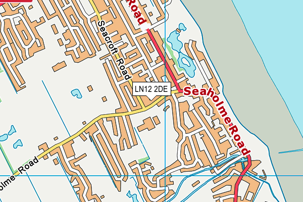 LN12 2DE map - OS VectorMap District (Ordnance Survey)
