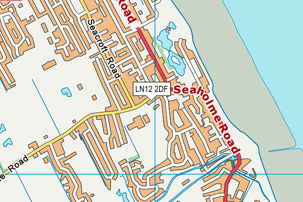 Monks Dyke Tennyson College (Mablethorpe Campus) (Closed) map (LN12 2DF) - OS VectorMap District (Ordnance Survey)