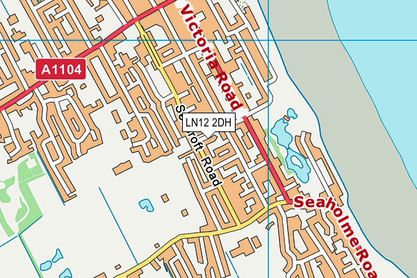 LN12 2DH map - OS VectorMap District (Ordnance Survey)