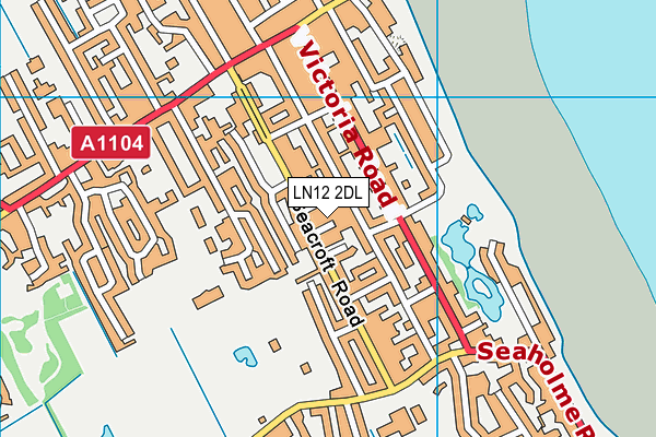 LN12 2DL map - OS VectorMap District (Ordnance Survey)