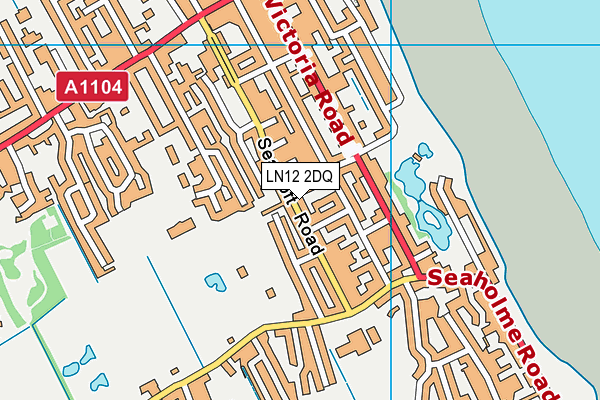 LN12 2DQ map - OS VectorMap District (Ordnance Survey)