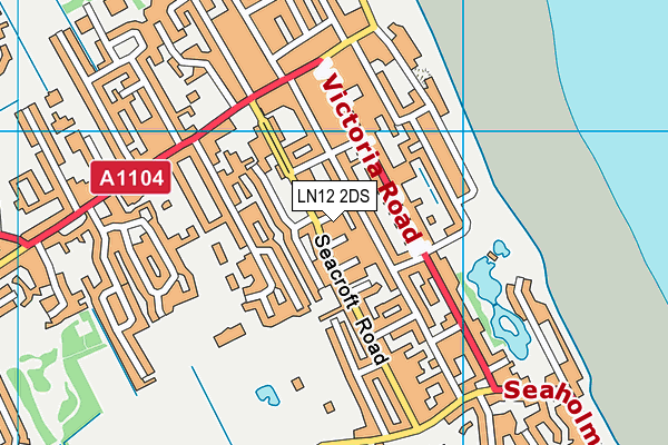 LN12 2DS map - OS VectorMap District (Ordnance Survey)