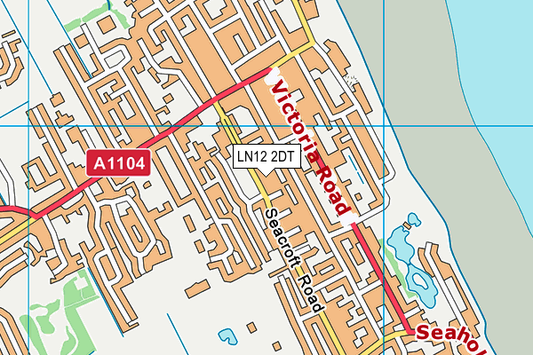 LN12 2DT map - OS VectorMap District (Ordnance Survey)