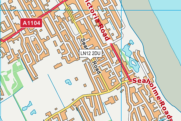 LN12 2DU map - OS VectorMap District (Ordnance Survey)