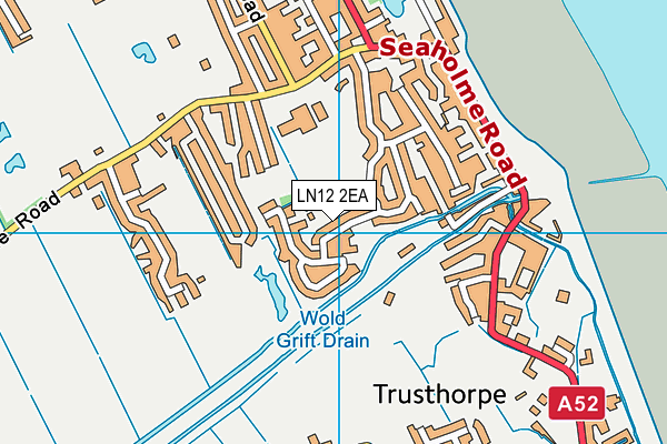 LN12 2EA map - OS VectorMap District (Ordnance Survey)