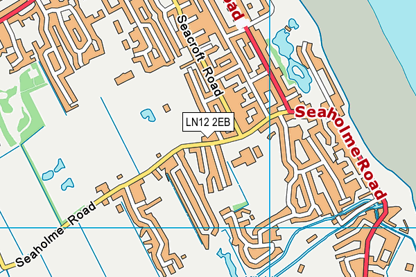 LN12 2EB map - OS VectorMap District (Ordnance Survey)
