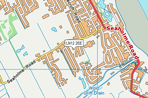 LN12 2EE map - OS VectorMap District (Ordnance Survey)