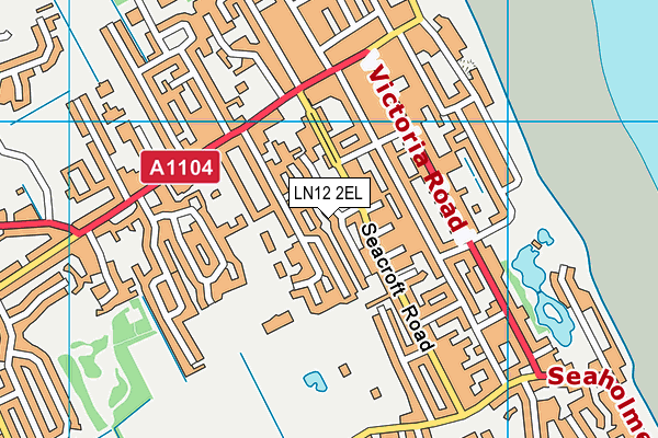 LN12 2EL map - OS VectorMap District (Ordnance Survey)