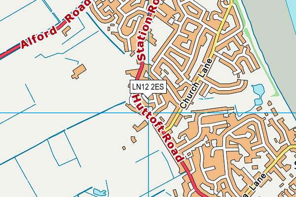 LN12 2ES map - OS VectorMap District (Ordnance Survey)
