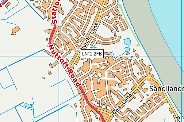 LN12 2FB map - OS VectorMap District (Ordnance Survey)