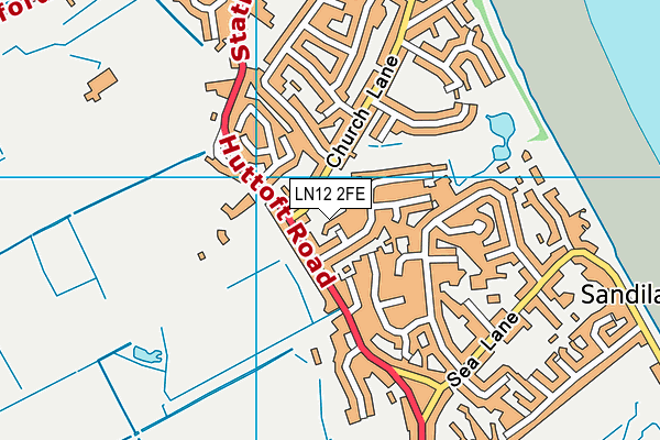 LN12 2FE map - OS VectorMap District (Ordnance Survey)