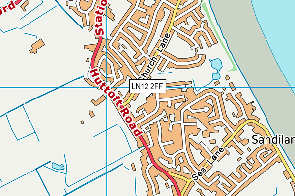 LN12 2FF map - OS VectorMap District (Ordnance Survey)