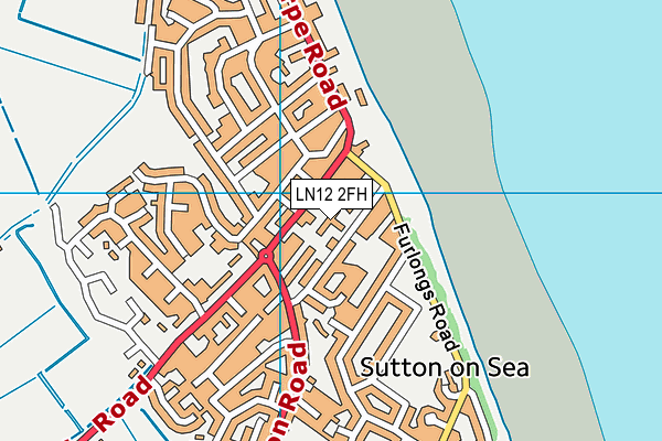 LN12 2FH map - OS VectorMap District (Ordnance Survey)