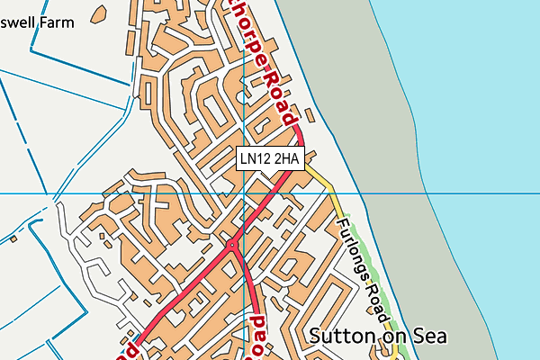 LN12 2HA map - OS VectorMap District (Ordnance Survey)