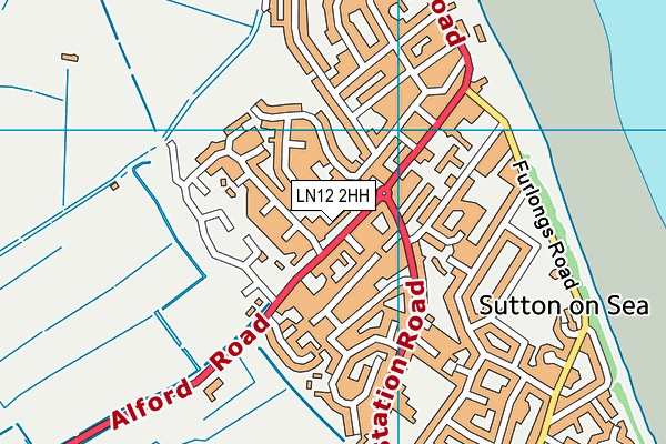 LN12 2HH map - OS VectorMap District (Ordnance Survey)