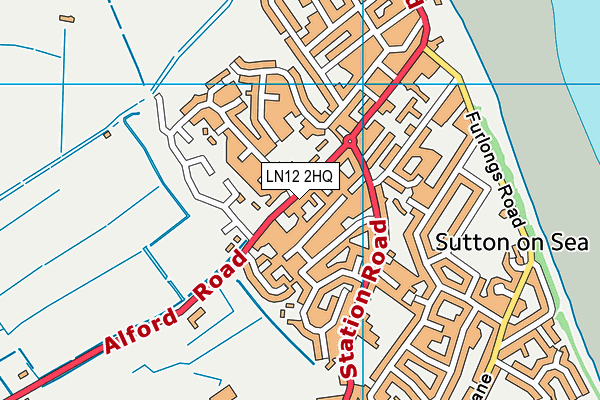 LN12 2HQ map - OS VectorMap District (Ordnance Survey)
