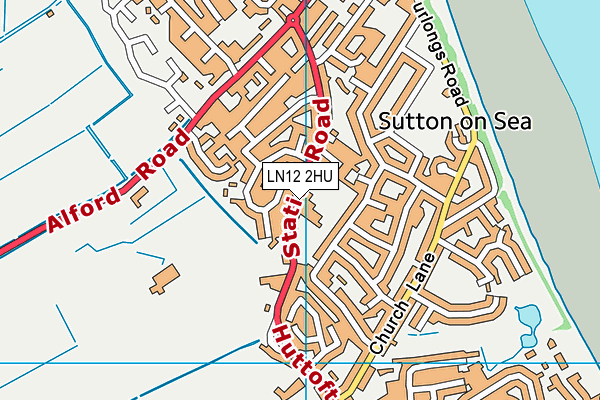 Sutton-on-Sea Community Primary School map (LN12 2HU) - OS VectorMap District (Ordnance Survey)