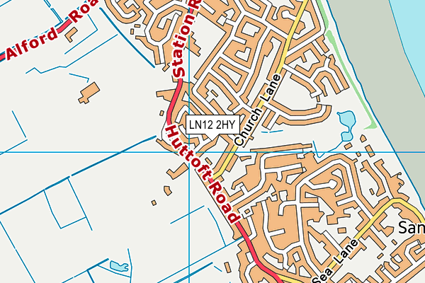 LN12 2HY map - OS VectorMap District (Ordnance Survey)