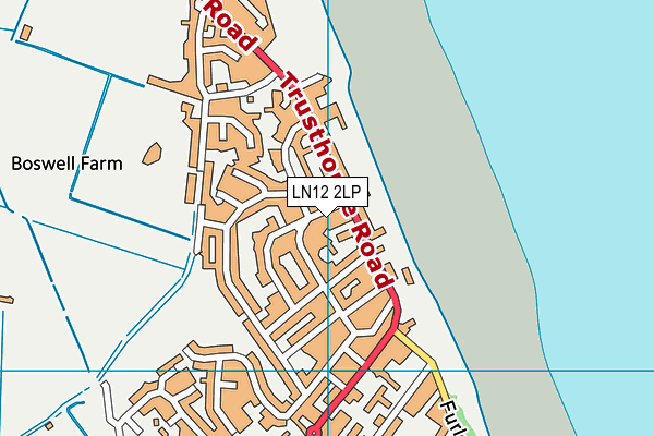 LN12 2LP map - OS VectorMap District (Ordnance Survey)