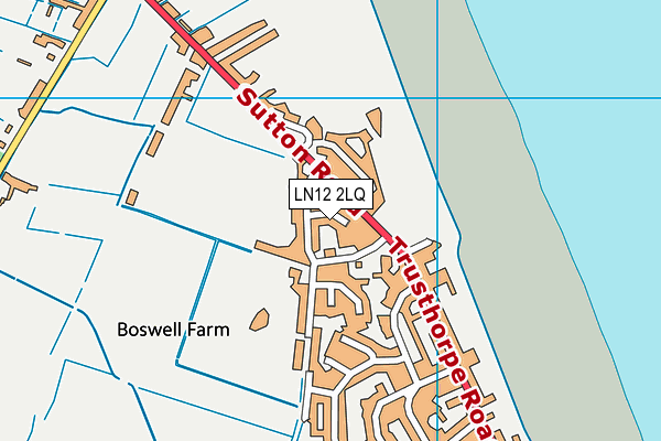 LN12 2LQ map - OS VectorMap District (Ordnance Survey)