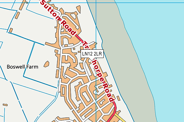 LN12 2LR map - OS VectorMap District (Ordnance Survey)