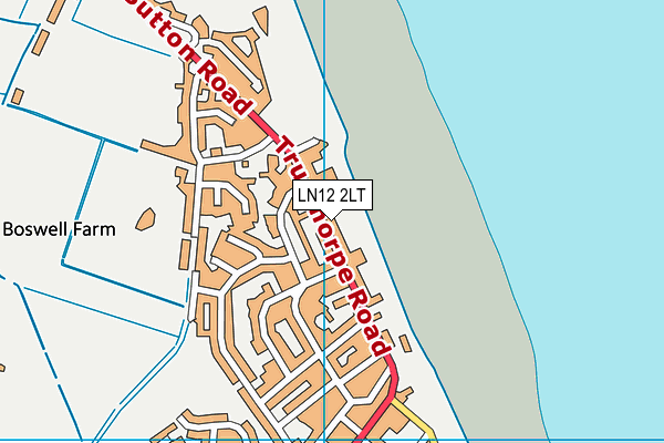 LN12 2LT map - OS VectorMap District (Ordnance Survey)