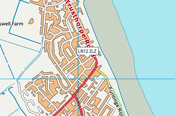 LN12 2LZ map - OS VectorMap District (Ordnance Survey)