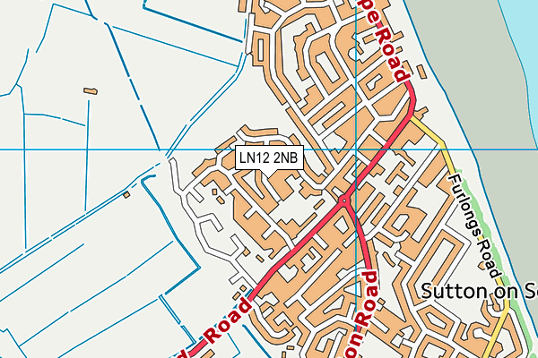 LN12 2NB map - OS VectorMap District (Ordnance Survey)